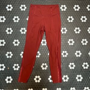 Athleta Red Leggings
